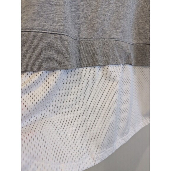 Adidas Sweater Womens Size Large Gray Dual Layer Sweatshirt - Picture 6 of 11